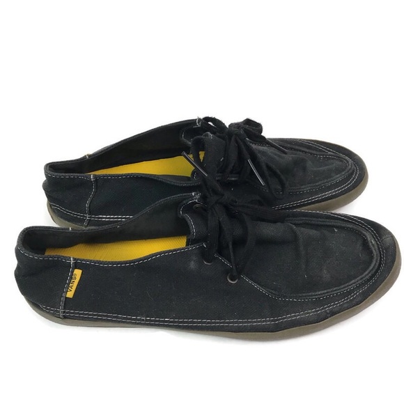 vans canvas boat shoes
